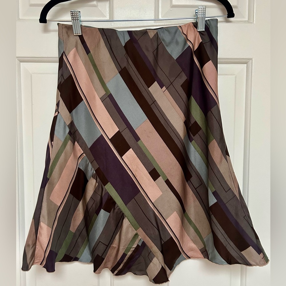 H&M 100% silk slip skirt size 8